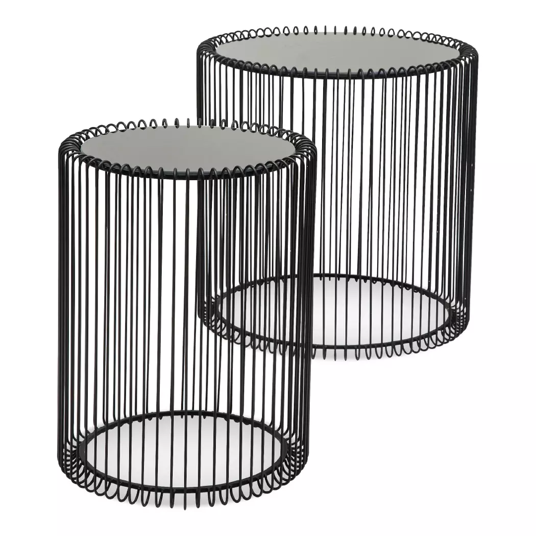 Beistelltisch Wire Black 79578 2er Set
