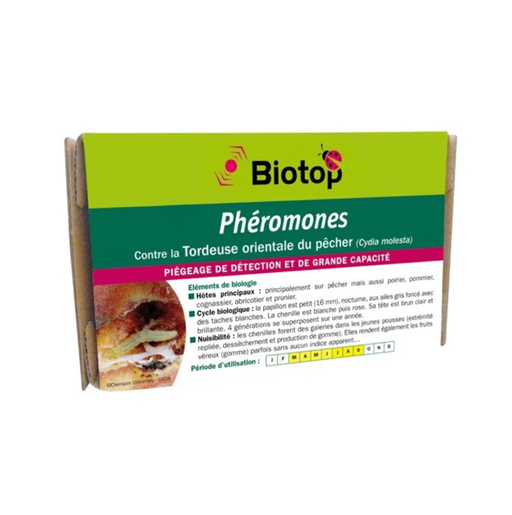 Phéromone tordeuse orientale du pêcher (2 capsules)