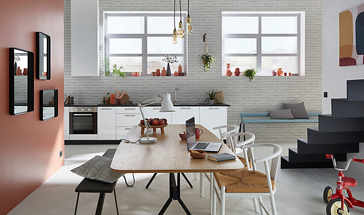 Papier peint imitation brique vinyle sur intissé Luynes GoodHome blanc
