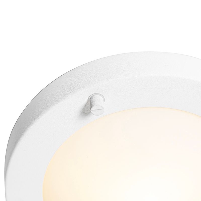 Moderne plafonnière wit 18 cm IP44 - Yuma