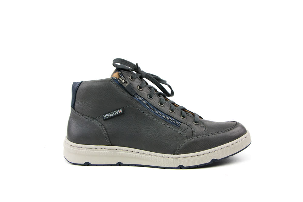 Mephisto Hoge Veterschoen Jules Nevada Grijs