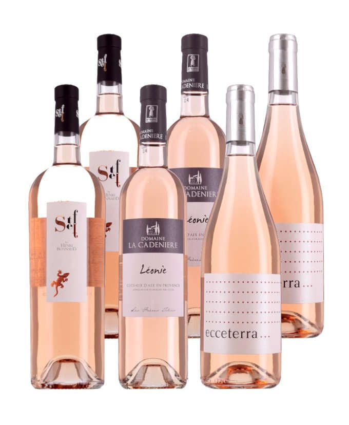 Trio Apéro Rosé 6 bouteilles
