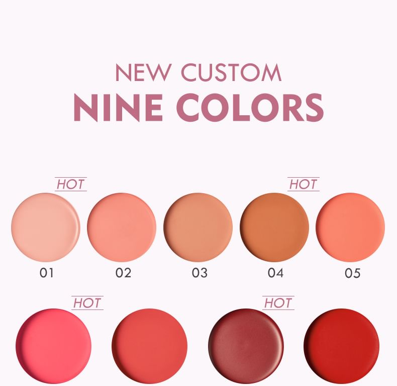 Pudaier - Matte Cream Blush - 9 kleuren