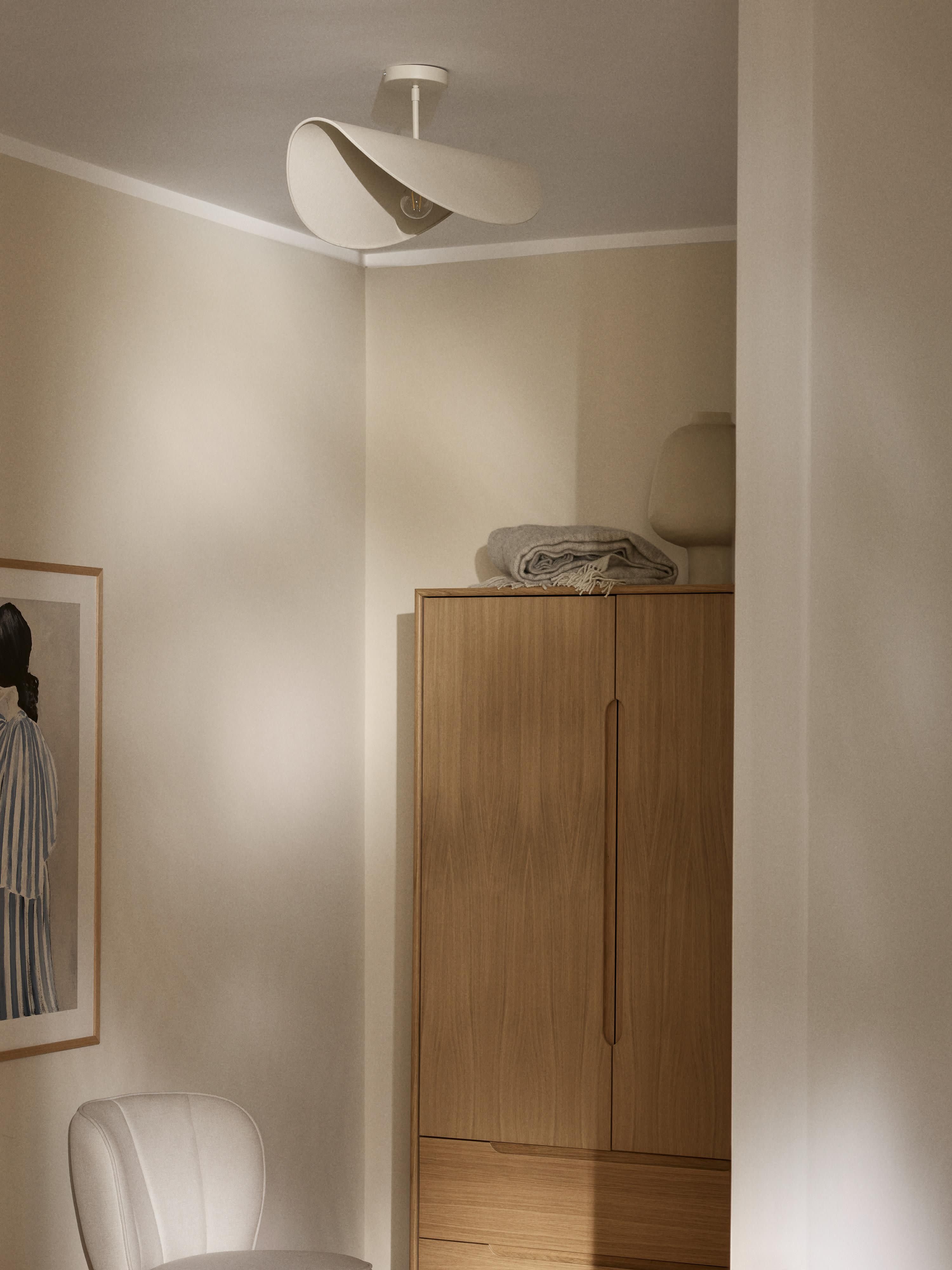 Design plafondlamp Kenzie van linnen