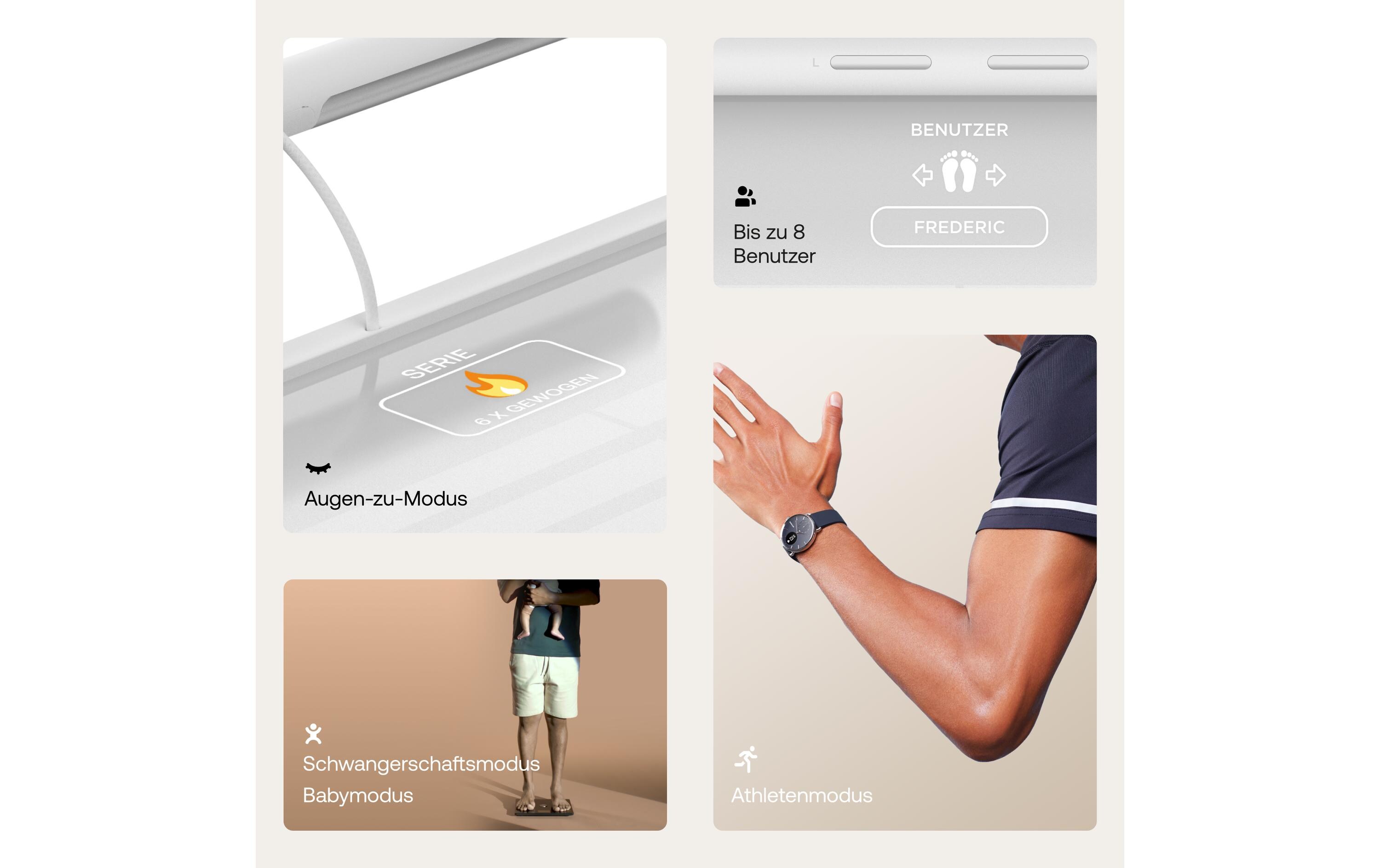 Körperanalysewaage Body Scan Weiss<br>Gesundheitsstation