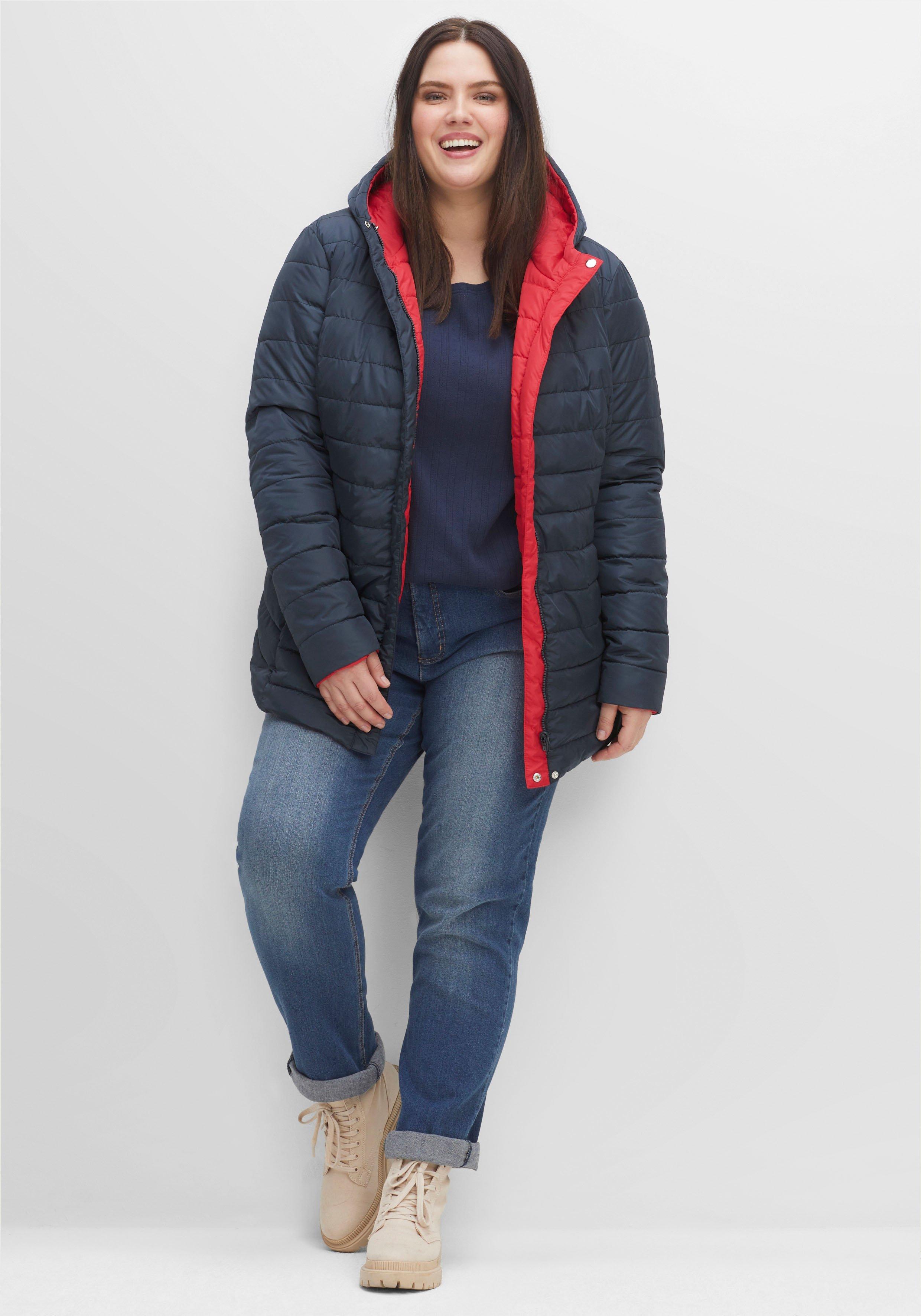 Wendejacke mit Kapuze, beidseitig tragbar