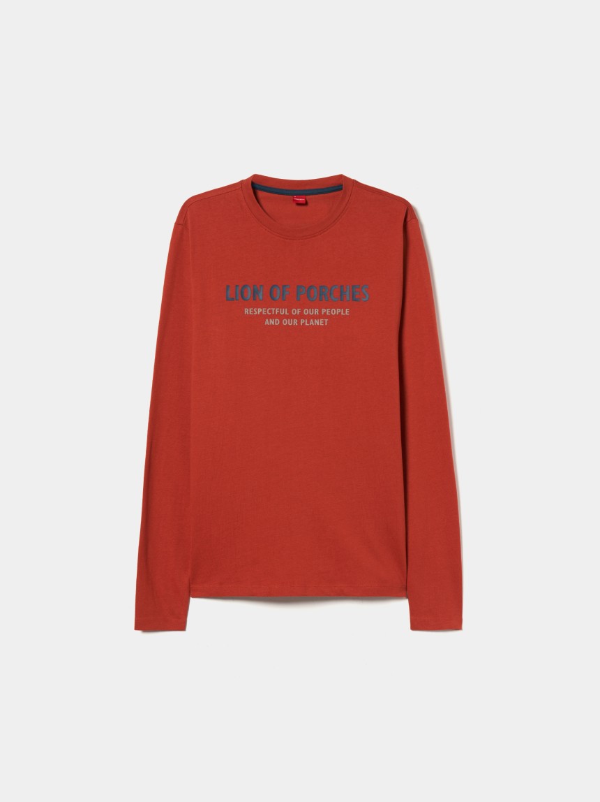 Sweater de algodão com estampado