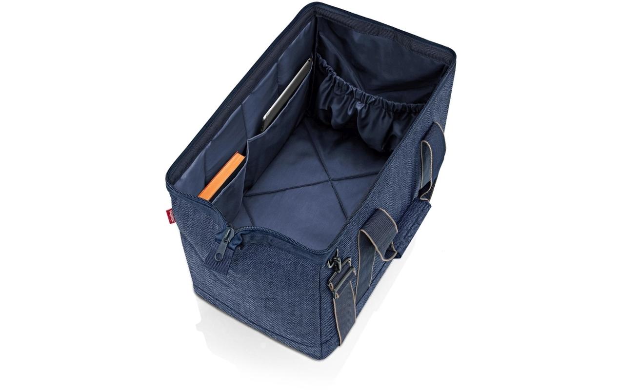 Umhängetasche Allrounder L Herringbone Dark BlueTasche aus recyceltem Material