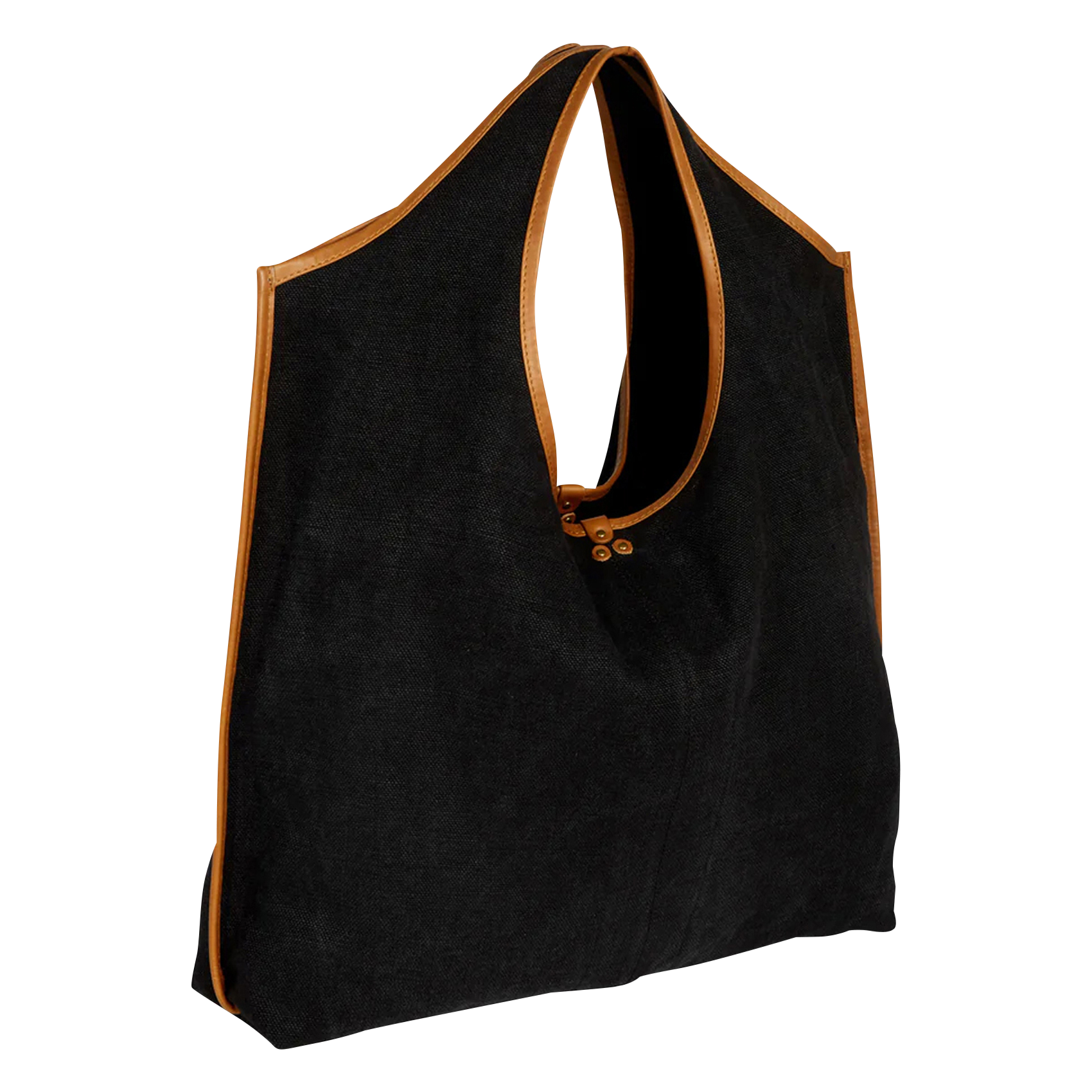 PACO - Sac cabas en lin mélangé | Noir
