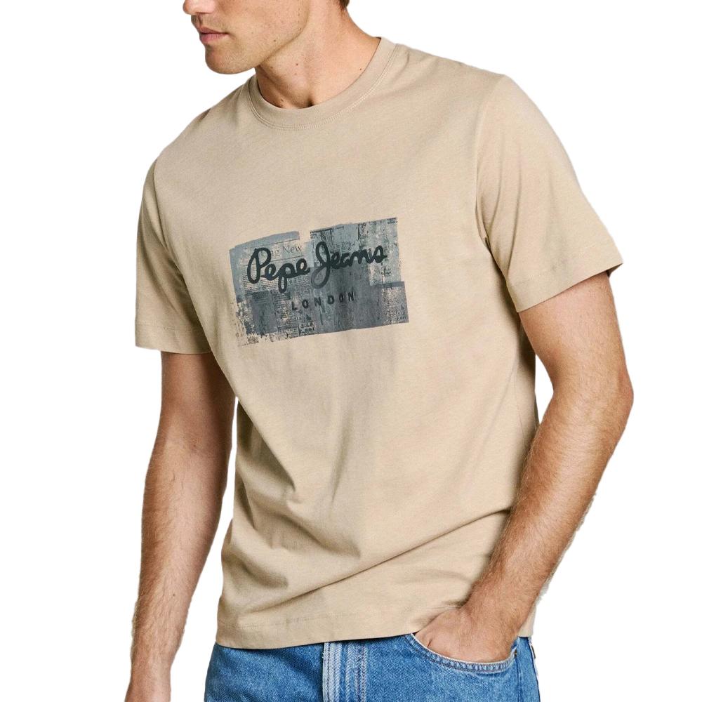 Pepe jeans T-shirt Marron Clair Homme Pepe jeans Connor