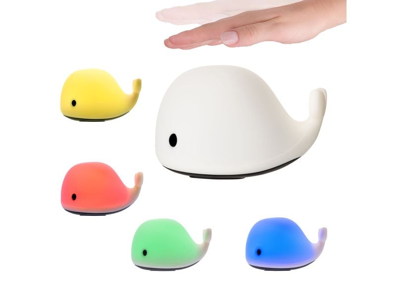 Pauleen Nachtlicht Night Whale LED Weiche Nachttischleuchte