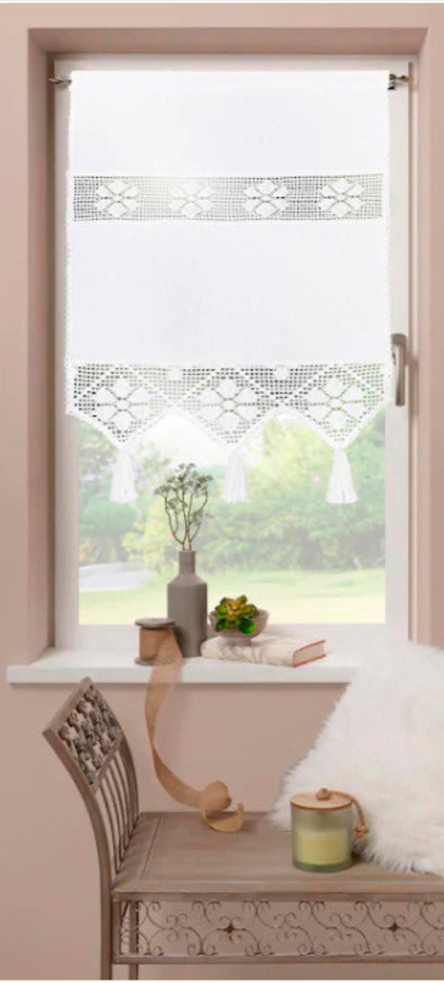 heine home Fensterbehang in weiß