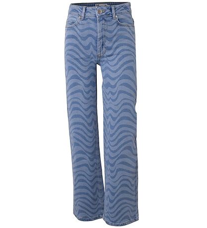 Hound Jeans - Wide w/ Print - Blåe Denim