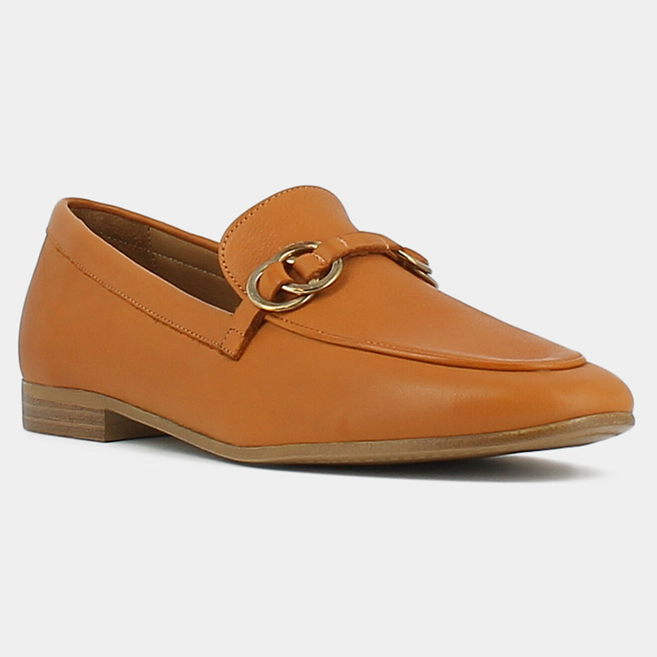 Jonak Mocassins en Cuir Idealiste cognac