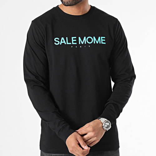 Tee Shirt Manches Longues Sponso Noir Truquoise
