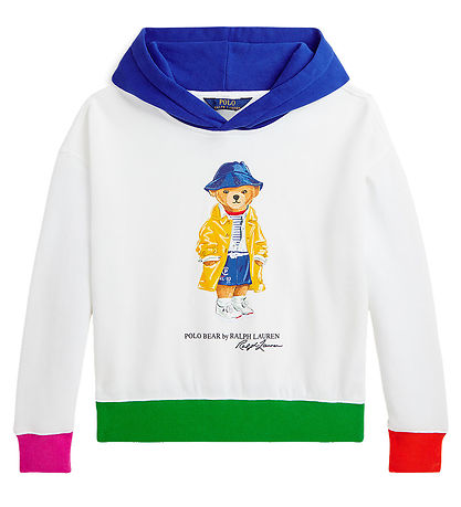 Polo Ralph Lauren Kapuzenpullover - Weiß m. Kuscheltier