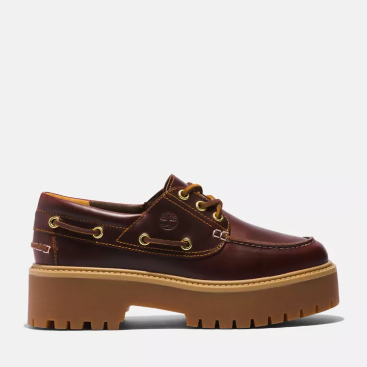 Stone Street Chaussure bateau Timberland Premium pour femme en bordeaux