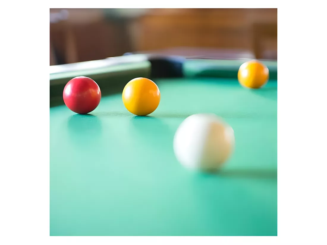Billes de billard 57 mm lot de 16 pour jeu anglais 8 pool - Jaune