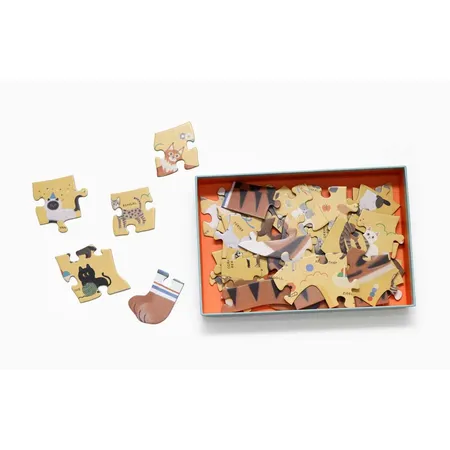 Laurence King Verlag Puzzle - Katzen von A-Z, 50 Teile
