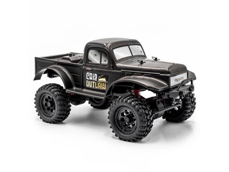 Funtek Scale Crawler CR12 Outlaw Schwarz, RTR, 1:12 4x4 Rock Crawler Pick-up