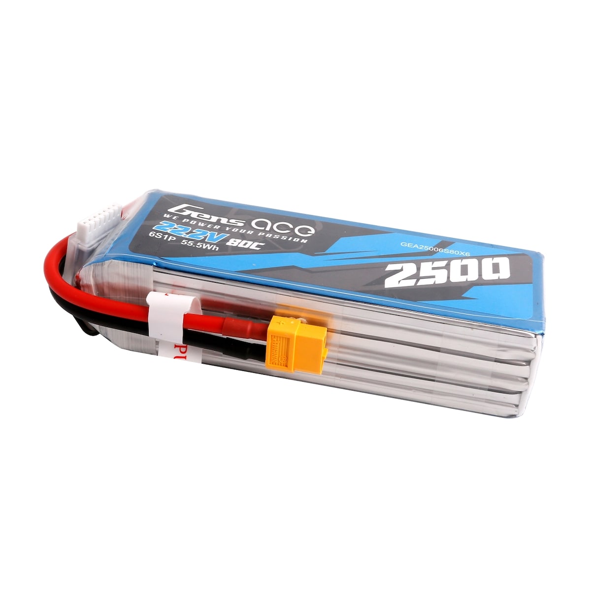 6s  2500mAh - 80C - Gens Ace XT60