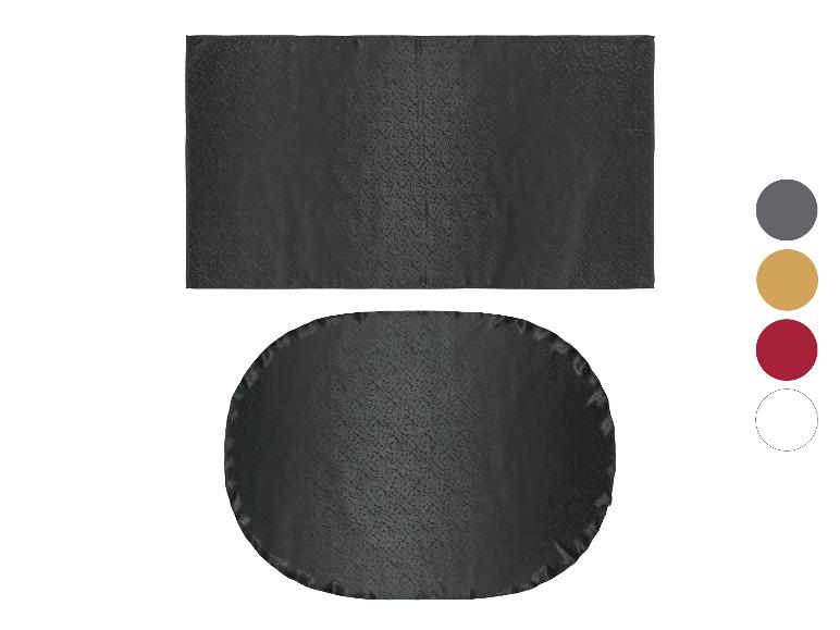 Set van 2 jacquard tafelkleden