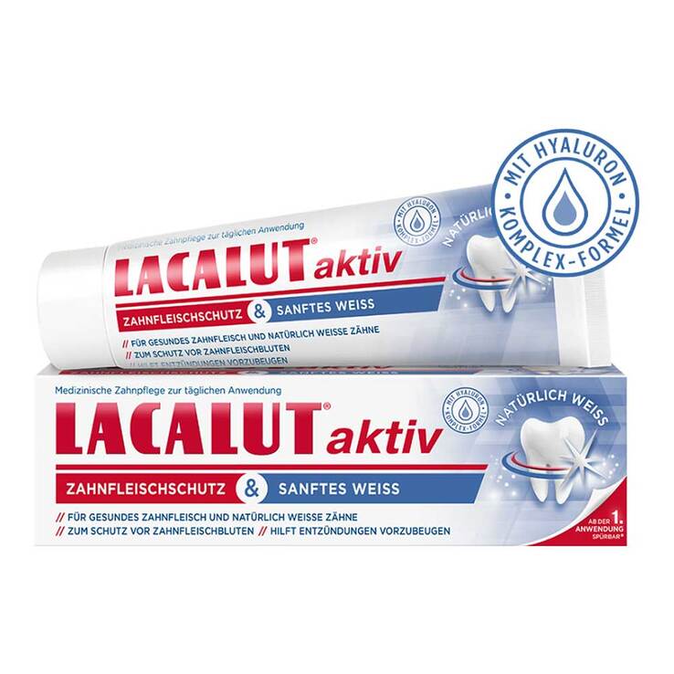 Lacalut aktiv Zahnfleischschutz & sanftes Weiß, 75 ml