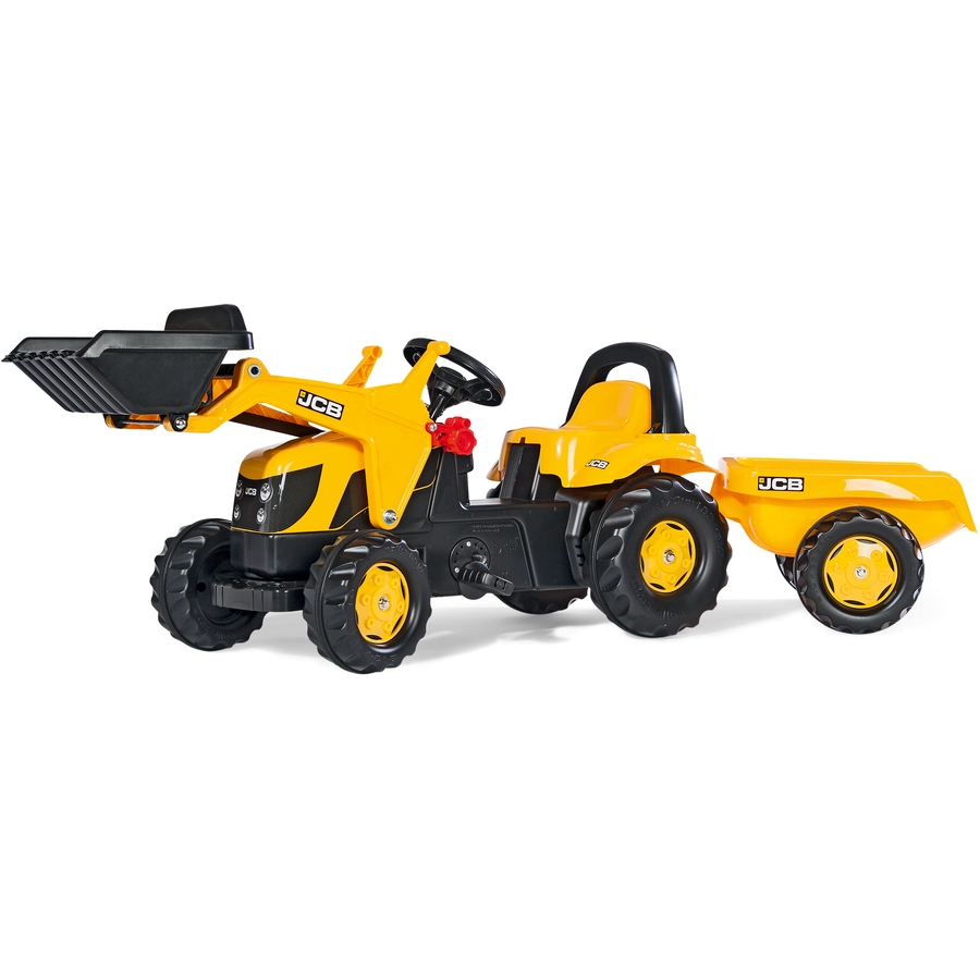 rolly®toys Kindertraktor rollyKid JCB mit rollyKid Trailer und rollyKid Lader 023837