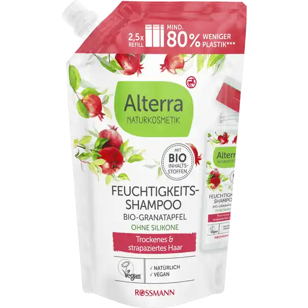 Feuchtigkeits-Shampoo Bio-Granatapfel Nachfüllbeutel