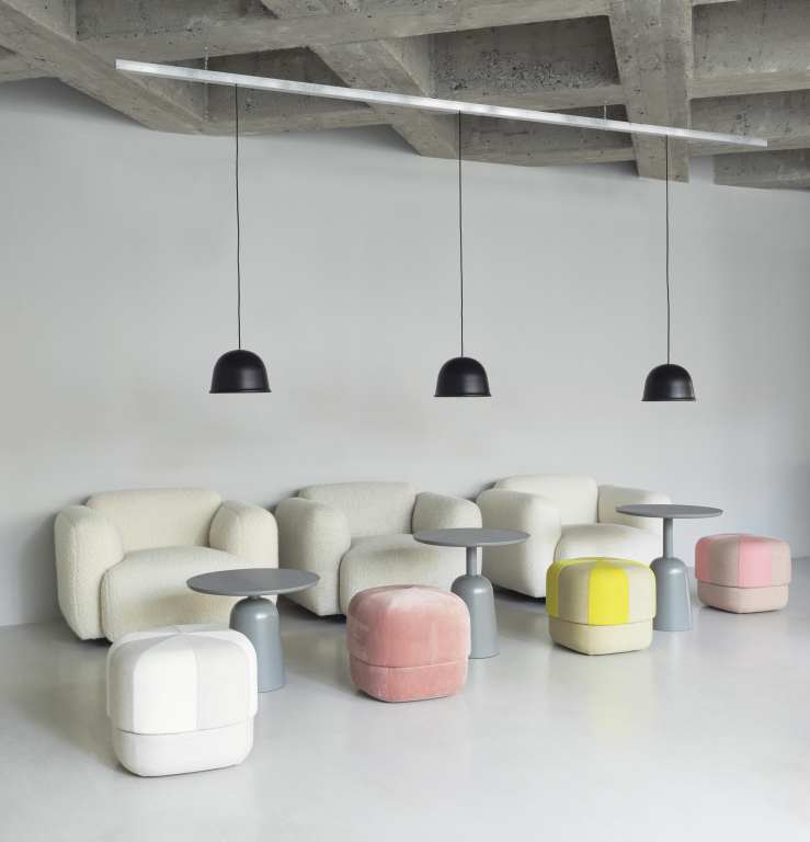 Normann Copenhagen Circus Duo poef large geel