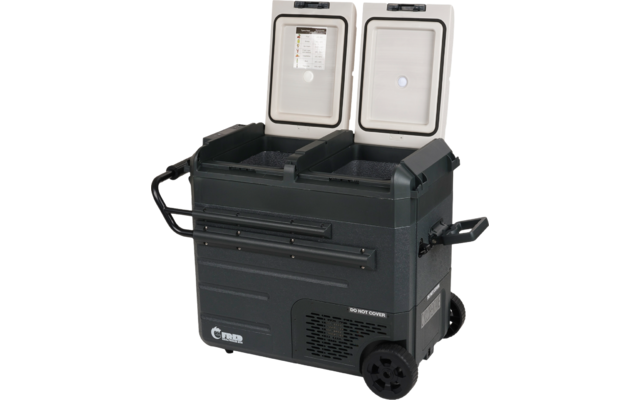 Eurom Big Fred Kompressor Kühlbox Dual Zone mit Rollen 12/24/230V 58 Liter