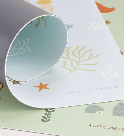 A Little Lovely Company Tischset - Vinyl - Ocean