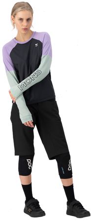 TARN WIND Damen-Merino-Langarmshirt mit Windschutz  glacierlupinblack  S