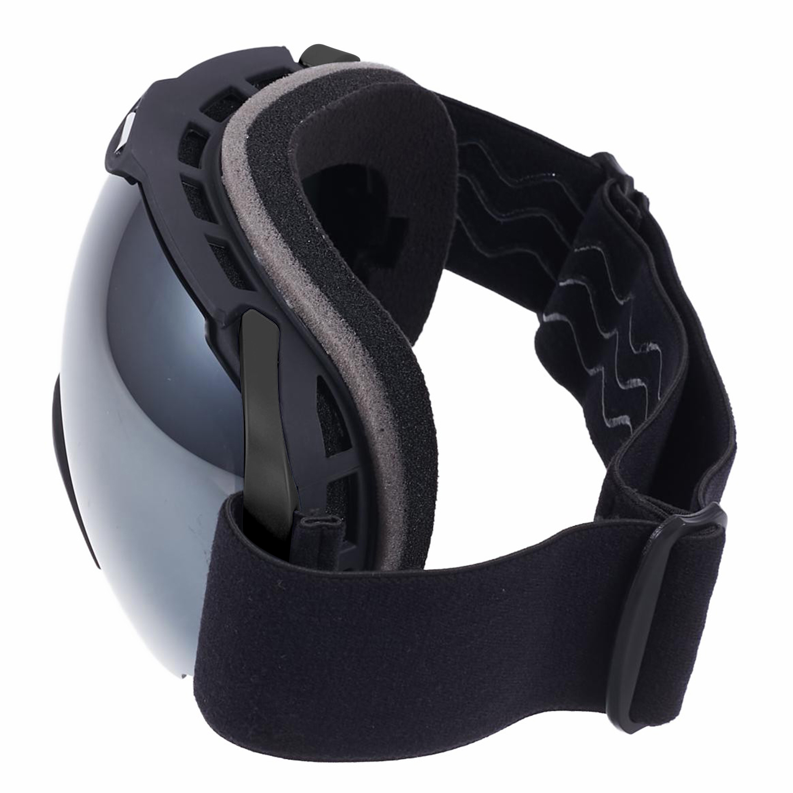 Motocross Brille Ski Sportbrille mit UV-Schutz - Schwarz / Silber