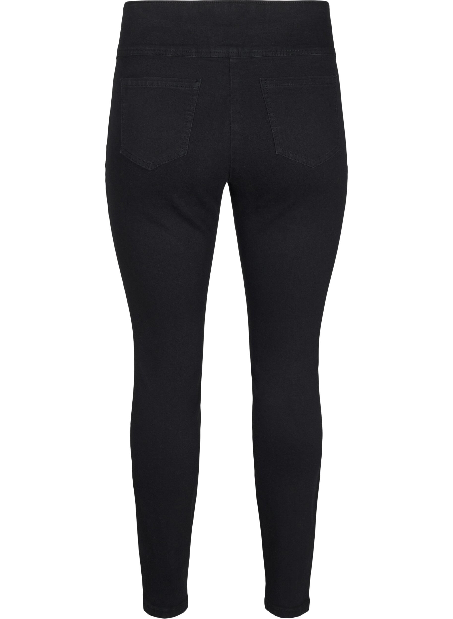 Stretchy jeggings med høj talje
