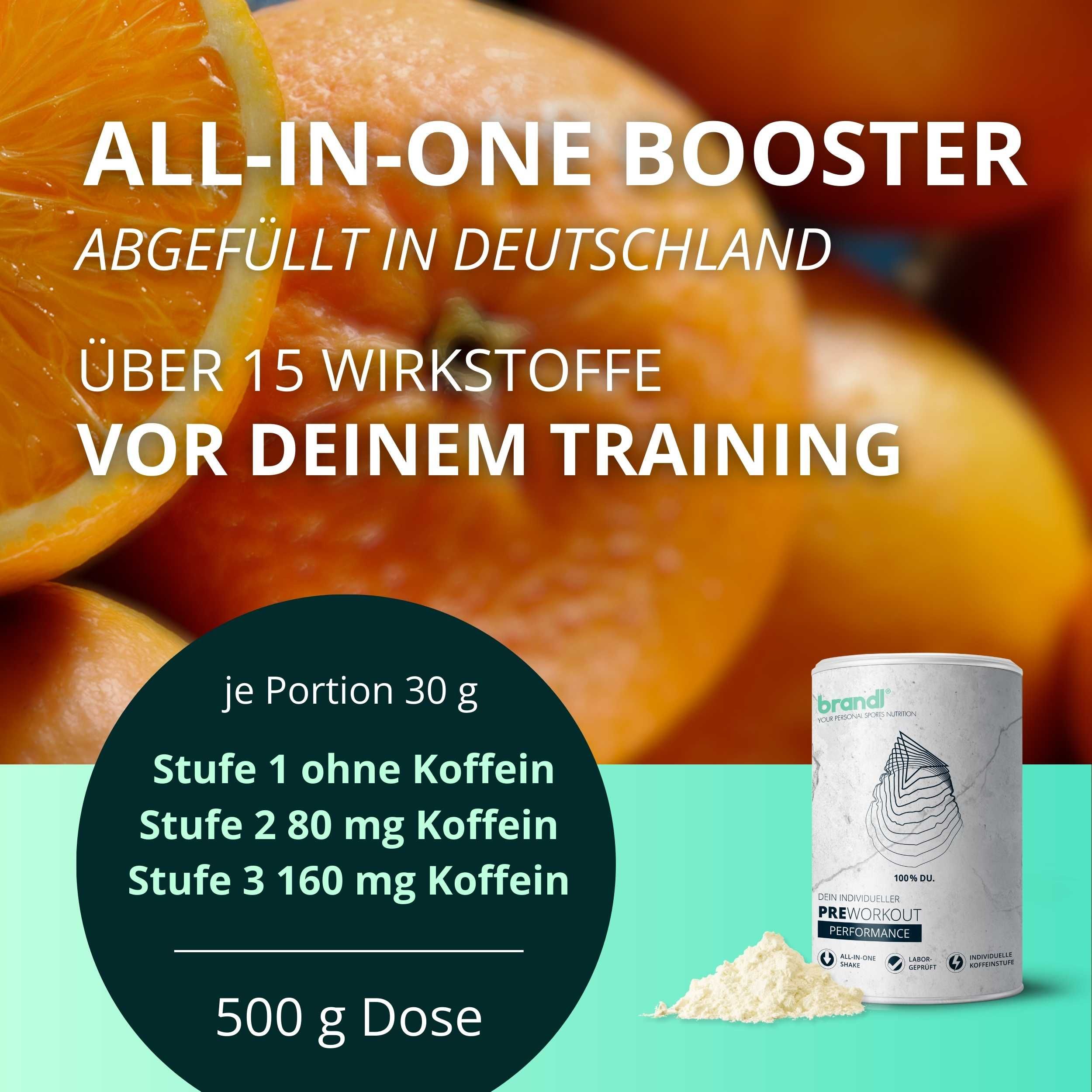 brandl® Pre-Workout Booster 2.0  | Stufe 2