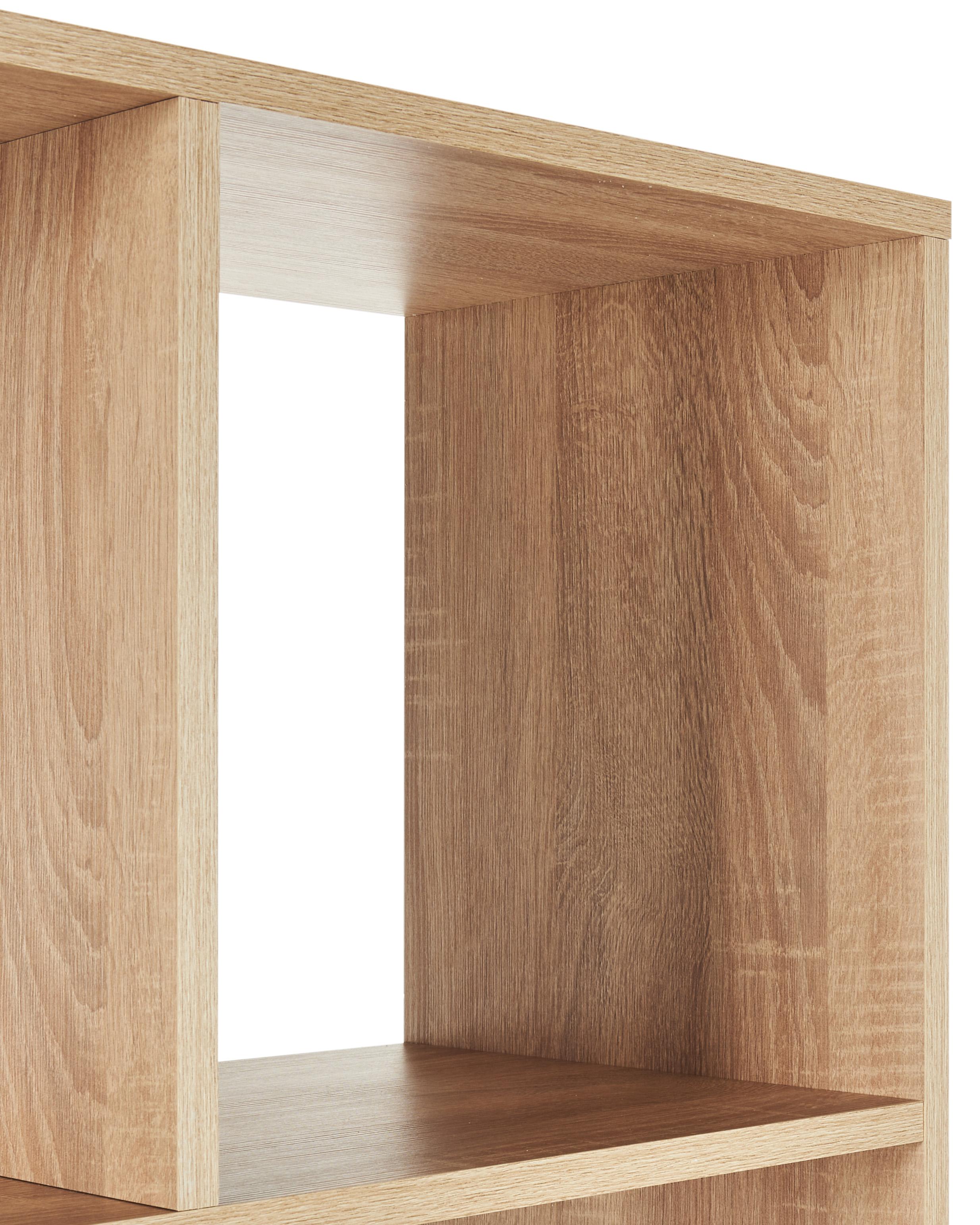 Boekenkast WADENA 185 cm Bruin/wit