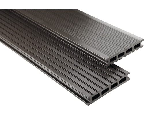 Konsta WPC terrasset, grijsbruin, 9 m², inclusief WPC terrasplanken, onderconstructie en bevestigingsmateriaal