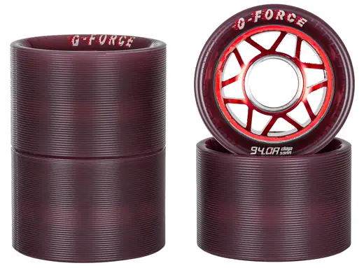 Chaya G-Force Alloy Roller Derby Wheels 4-Pak - Hjul Side-By-Side