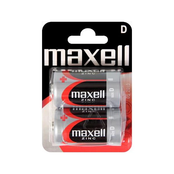 Maxell Pilha ZINC1 5V R20 (D) BL2 Pack 2 Un.