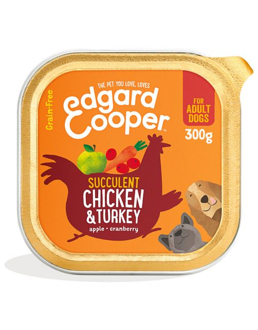 Edgard&Cooper Kuipje Chicken Turkey Adult Kip&Kalkoen&Appel - Hondenvoer