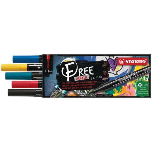 STABILO® FREE Acrylic Acrylmarker Sets