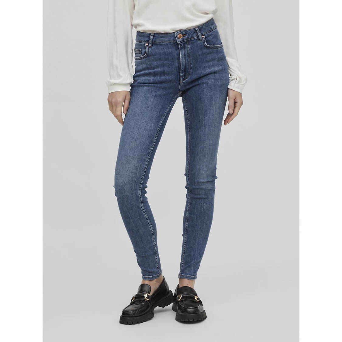 VILA<br>Jeans skinny, taille padrão