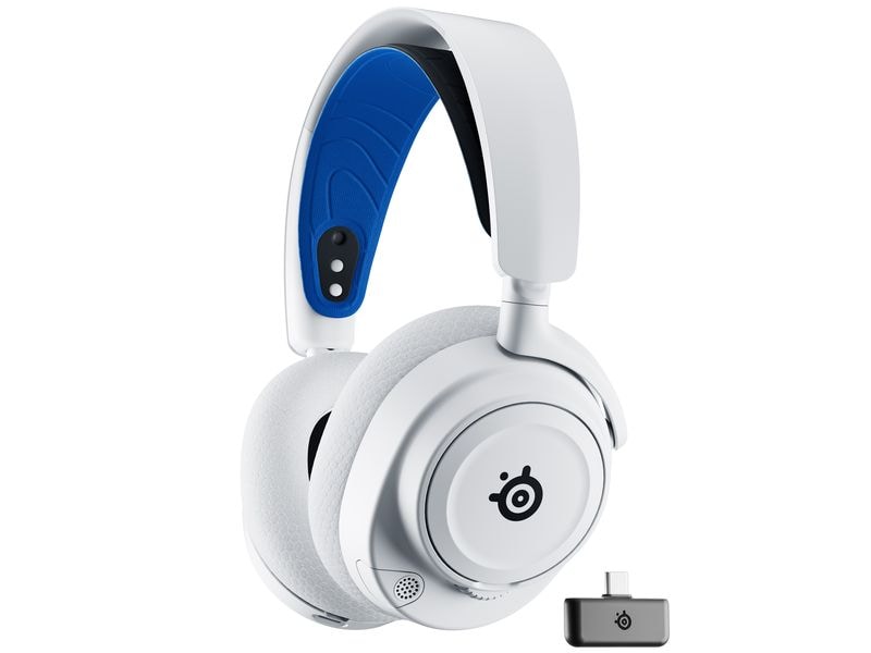 Steel Series Headset Arctis Nova 7P Blau/Weiss Wireless Gaming-Headset