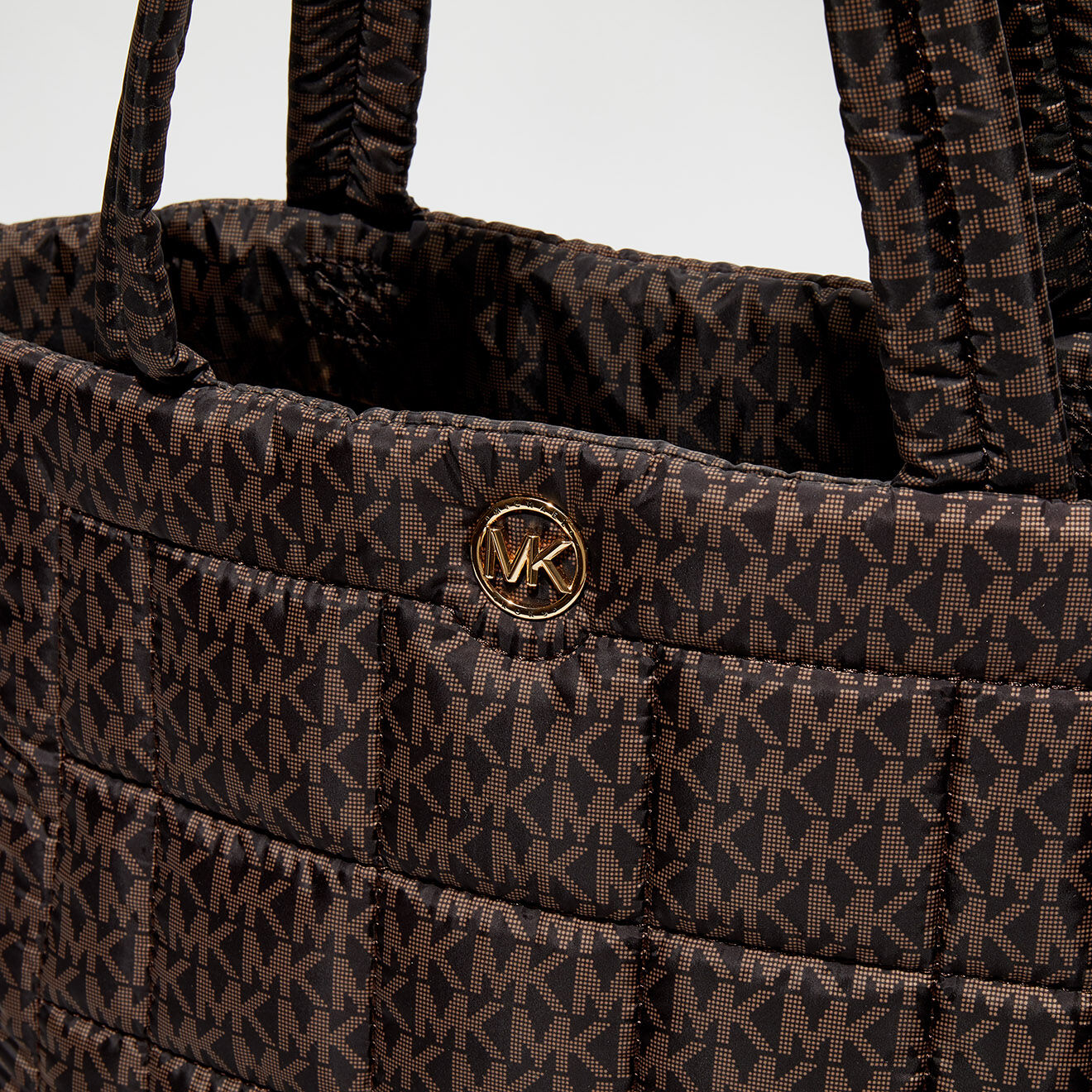 Michael Kors Cabas Lilah marron/noir - 43x29x17 cm