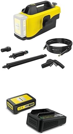 Kärcher Mobile Outdoor Cleaner OC 6-18 (Mitteldruck 24 bar, Flexschlauch 4m, inkl. Akku und Schnellladegerät) Gelb