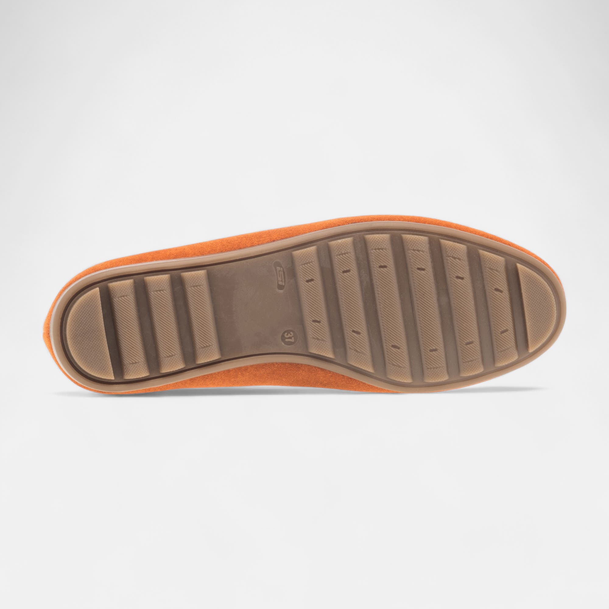 Mocassins Femme en cuir orange