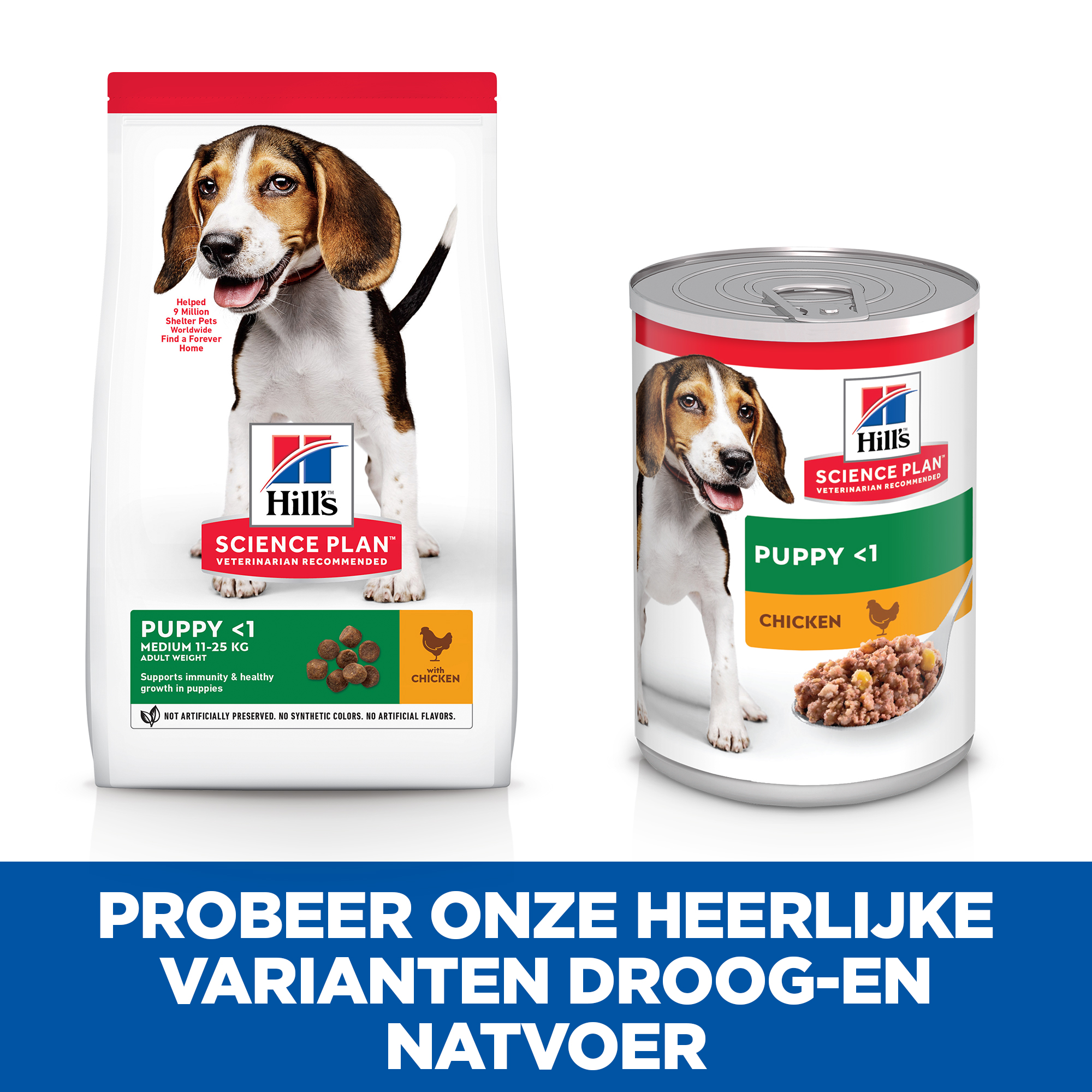 Hill's Science Plan - Puppy - Medium - Blik - Kip