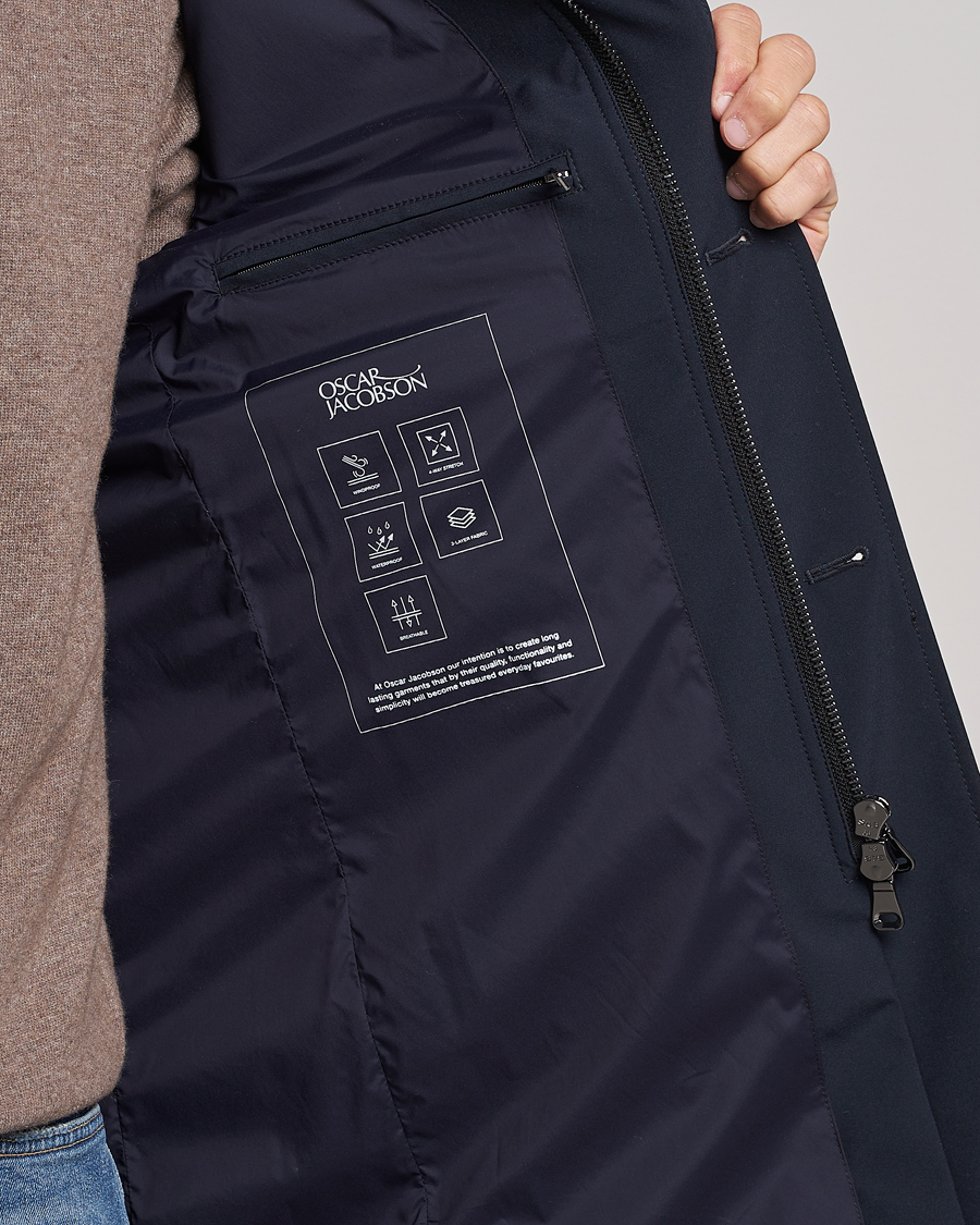 Oscar Jacobson Johnson Coat Navy