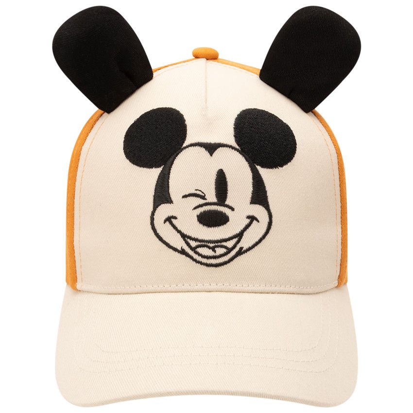 Casquette brodé Mickey Disney pour garçon - Ecru